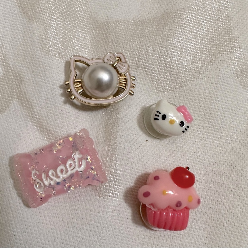 4pc Croc Charms